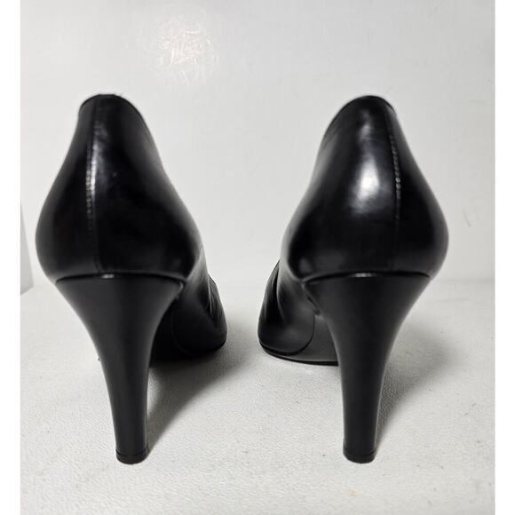 Bruno Magli Spectator Colorblock Pumps Heels Shoes Black Cream Women's 8.5 B - Picture 7 of 10